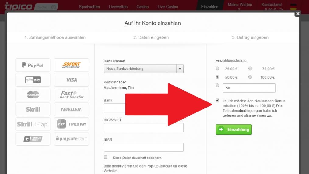 Tipico in meiner nähe neue anmelden